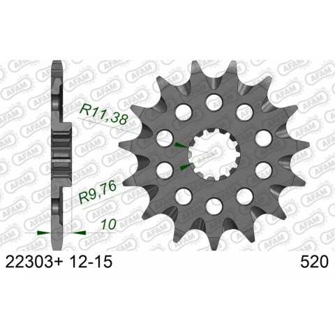 AFAM ZĘBATKA PRZÓD 22303+14 SC #520 14 Z