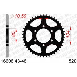 AFAM ZĘBATKA TYŁ STALOWA 16606-43 #520 43 ZĘBY