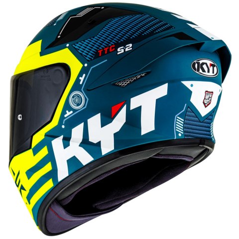 Kask KYT TT-COURSE FUSELAGE MATT YELLOW Kask KYT TT-COURSE FUSELAGE MATT YELLOW