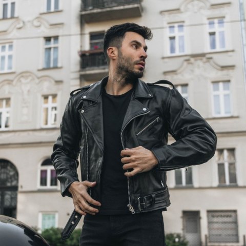 KURTKA SKÓRZANA OZONE RAMONES BLACK KURTKA SKÓRZANA OZONE RAMONES BLACK