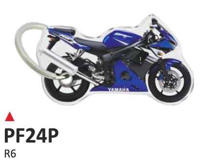 Dwustronny brelok na klucze Yamaha R6 blu